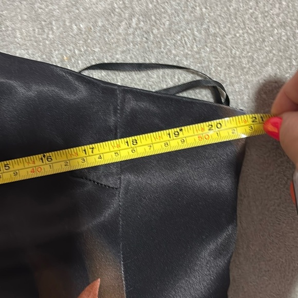 Karen Millen Black and Orange satin One Shoulder Sheath Dress - Picture 7 of 10